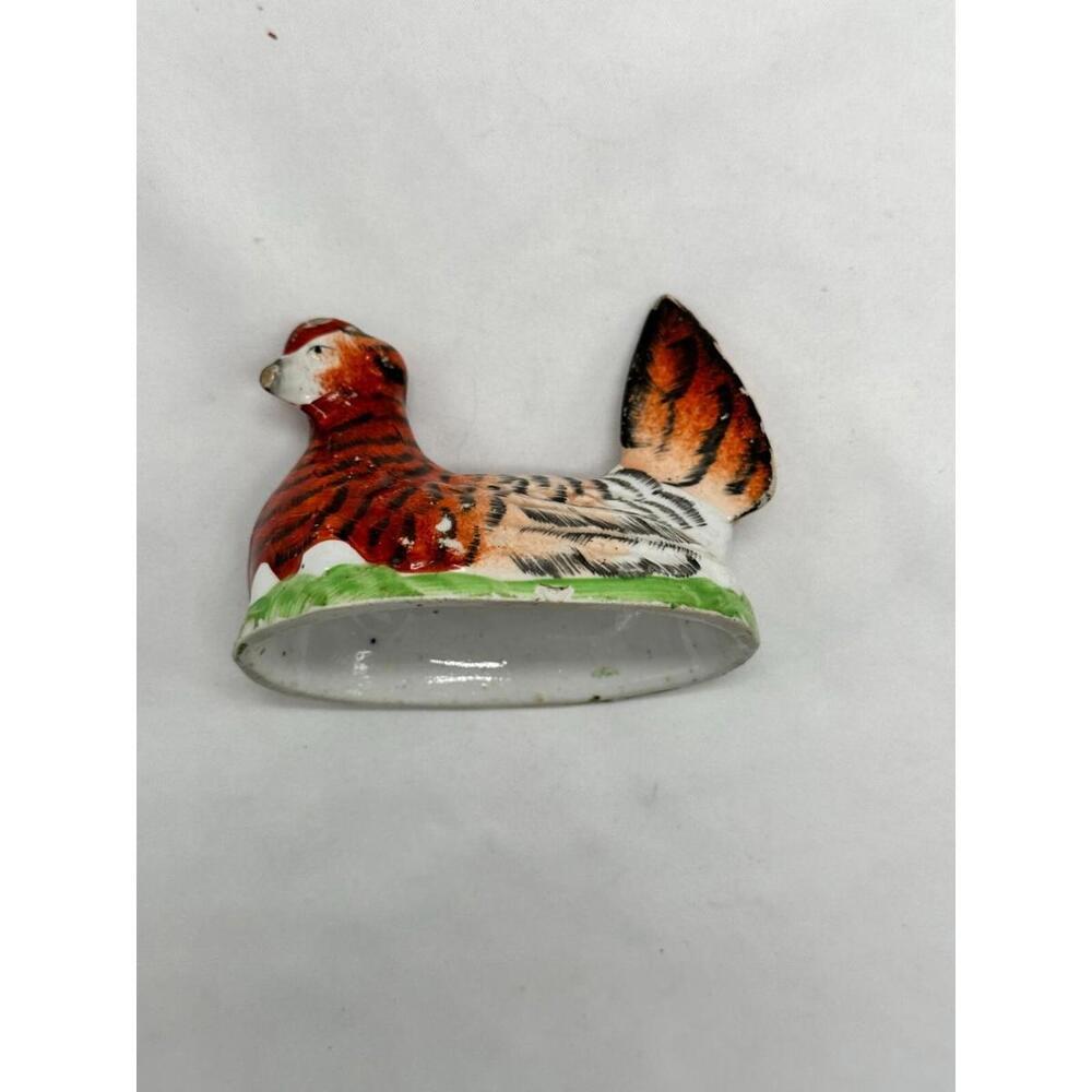 Antique 1800's Hen Eggs Painted Figurine Size 3.5"x2.5" - Picture 7 of 9